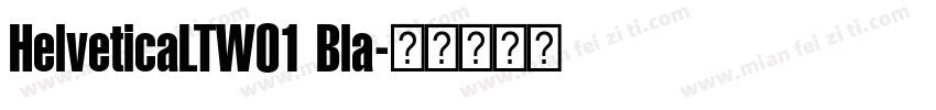 HelveticaLTW01 Bla字体转换